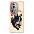 For OPPO Reno11 Pro 5G Global Electroplating Marble Dual-side IMD Phone Case(Lucky Dog)