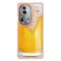 For OPPO Reno11 Pro 5G Global Electroplating Marble Dual-side IMD Phone Case(Draft Beer)