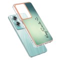 For OPPO A79 5G Global Electroplating Marble Dual-side IMD Phone Case(Smile)