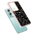For OPPO A79 5G Global Electroplating Marble Dual-side IMD Phone Case(Equation)