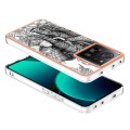 For Xiaomi 13T/13T Pro Electroplating Marble Dual-side IMD Phone Case(Totem Elephant)