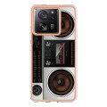 For Xiaomi 13T/13T Pro Electroplating Marble Dual-side IMD Phone Case(Retro Radio)