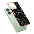 For Xiaomi Redmi Note 13 4G Global Electroplating Marble Dual-side IMD Phone Case(Equation)