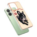 For Xiaomi Redmi Note 13 4G Global Electroplating Marble Dual-side IMD Phone Case(Lucky Dog)