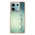For Xiaomi Redmi Note 13 5G Electroplating Marble Dual-side IMD Phone Case(Smile)