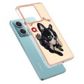 For Xiaomi Redmi Note 13 5G Electroplating Marble Dual-side IMD Phone Case(Lucky Dog)