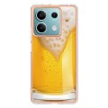 For Xiaomi Redmi Note 13 5G Electroplating Marble Dual-side IMD Phone Case(Draft Beer)