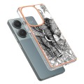 For Xiaomi Redmi Note 13 Pro 4G/Poco M6 Pro 4G Electroplating Marble Dual-side IMD Phone Case(Totem