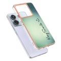 For Xiaomi Redmi Note 13 Pro 5G Global Electroplating Marble Dual-side IMD Phone Case(Smile)