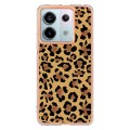 For Xiaomi Redmi Note 13 Pro 5G Global Electroplating Marble Dual-side IMD Phone Case(Leopard Print)