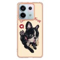 For Xiaomi Redmi Note 13 Pro 5G Global Electroplating Marble Dual-side IMD Phone Case(Lucky Dog)