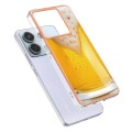 For Xiaomi Redmi Note 13 Pro 5G Global Electroplating Marble Dual-side IMD Phone Case(Draft Beer)