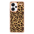 For Xiaomi Redmi Note 13 Pro+ 5G Electroplating Marble Dual-side IMD Phone Case(Leopard Print)