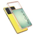 For Xiaomi Poco X6 Pro / Redmi K70E Electroplating Marble Dual-side IMD Phone Case(Smile)