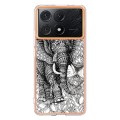 For Xiaomi Poco X6 Pro / Redmi K70E Electroplating Marble Dual-side IMD Phone Case(Totem Elephant)