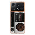For Xiaomi Poco X6 Pro / Redmi K70E Electroplating Marble Dual-side IMD Phone Case(Retro Radio)