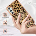 For Samsung Galaxy A24 Electroplating Marble Dual-side IMD Phone Case(Leopard Print)
