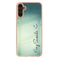For Samsung Galaxy A54 5G Electroplating Marble Dual-side IMD Phone Case(Smile)