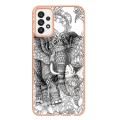 For Samsung Galaxy A73 5G Electroplating Marble Dual-side IMD Phone Case(Totem Elephant)