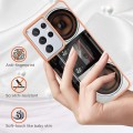 For Samsung Galaxy S21 Ultra 5G Electroplating Marble Dual-side IMD Phone Case(Retro Radio)