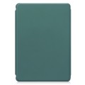 For Samsung Galaxy Tab S9+ 360 Rotation Transparent Smart Leather Case with Keyboard(Dark Green)