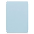 For Samsung Galaxy Tab S9+ 360 Rotation Transparent Smart Leather Case with Keyboard(Sky Blue)