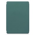 For Samsung Galaxy Tab S9 FE+ 360 Rotation Transparent Smart Leather Case with Keyboard(Dark Green)