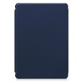 For Samsung Galaxy Tab S9 FE+ 360 Rotation Transparent Smart Leather Case with Keyboard(Dark Blue)