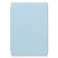 For Samsung Galaxy Tab S9 FE 360 Rotation Transparent Smart Leather Case with Keyboard(Sky Blue)
