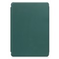 For Samsung Galaxy Tab A9+ 360 Rotation Transparent Smart Leather Case with Keyboard(Dark Green)