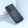 For Honor Magic Vs2 ABEEL Crocodile Texture Genuine Leather Phone Case(Blue)
