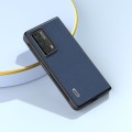 For Honor Magic Vs2 ABEEL Genuine Leather + PC Litchi Texture Phone Case(Blue)