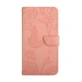 For Samsung Galaxy S24+ 5G Skin Feel Butterfly Embossed Flip Leather Phone Case(Pink)