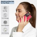 For Samsung Galaxy Note20 Ultra Non-slip Full Coverage Ring PU Phone Case with Wristband(Rose Red)
