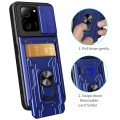 For Xiaomi 13T/13T Pro/Redmi K60 Ultra Sliding Camshield TPU+PC Phone Case with Card Slot(Blue)