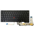 For Lenovo ThinkPad T14s Gen 3 21BR 21BS US Version Laptop Keyboard(Black)