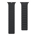 For Apple Watch SE 44mm Magnetic Loop Silicone Watch Band(Black)