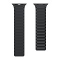 For Apple Watch Ultra 2 49mm Magnetic Loop Silicone Watch Band(Black)