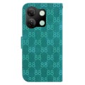 For Infinix Smart 7 HD Double 8-shaped Embossed Leather Phone Case(Green)