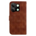 For Infinix Smart 7 HD Double 8-shaped Embossed Leather Phone Case(Brown)