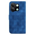 For Infinix Smart 7 HD Double 8-shaped Embossed Leather Phone Case(Blue)