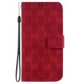 For Infinix Smart 7 HD Double 8-shaped Embossed Leather Phone Case(Red)