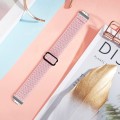 For Fitbit Inspire 3 Buckle Wave Braided Nylon Watch Band(Pink)