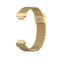 For Fitbit Inspire 3 Buckle Fine Mesh Stainless Ssteel Watch Band(Gold)