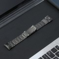 For Garmin Tactix 7 Pro/Fenix 7X/6X Pro 26mm Quick Release Five Bead Titanium Steel Watch Band(Grey)