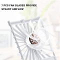 Perfume Shape Portable Fan Hidden Blade Fan(White)