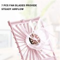 Perfume Shape Portable Fan Hidden Blade Fan(Pink)