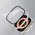 For Apple Watch Ultra 49mm Number Ring Metal Frame Integrated Tempered Film(Original Color)