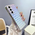 For Samsung Galaxy Z Fold5 Colorful Diamond Texture PC Phone Case(Gradient Pink Blue)