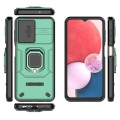 For Samsung Galaxy A13 5G Sliding Camshield TPU + PC Shockproof Phone Case with Holder(Green)